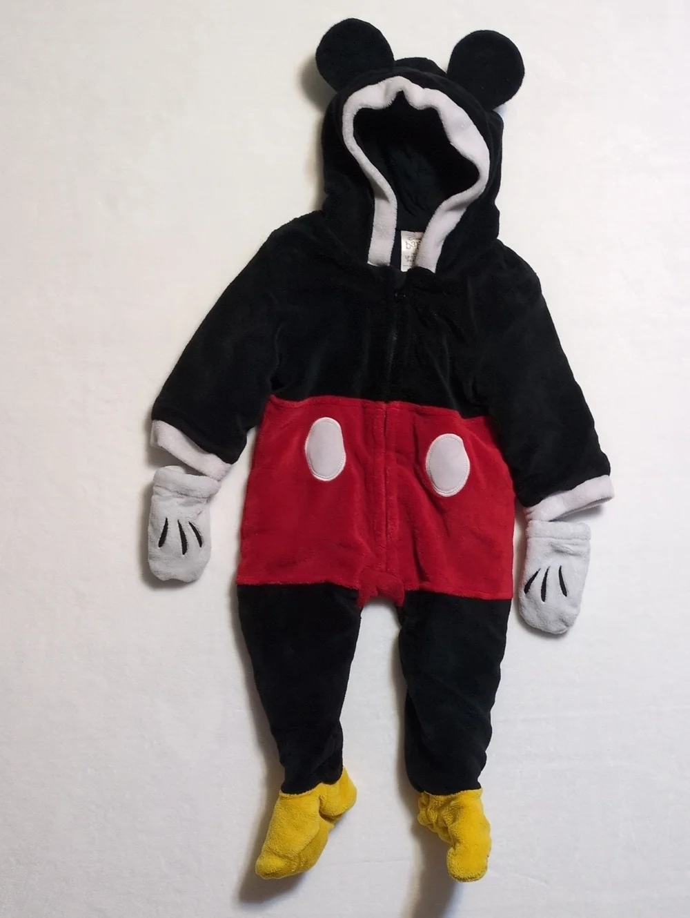 Disney Baby Mickey Mouse Plush Fleece Costume One Piece 18-24M Infant Dress Up